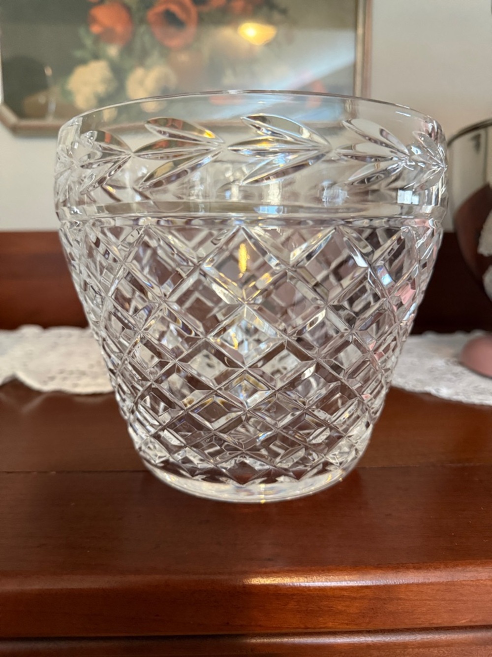 Waterford Glendore Line Crystal Ice Bucket, Vase or Serving Bowl